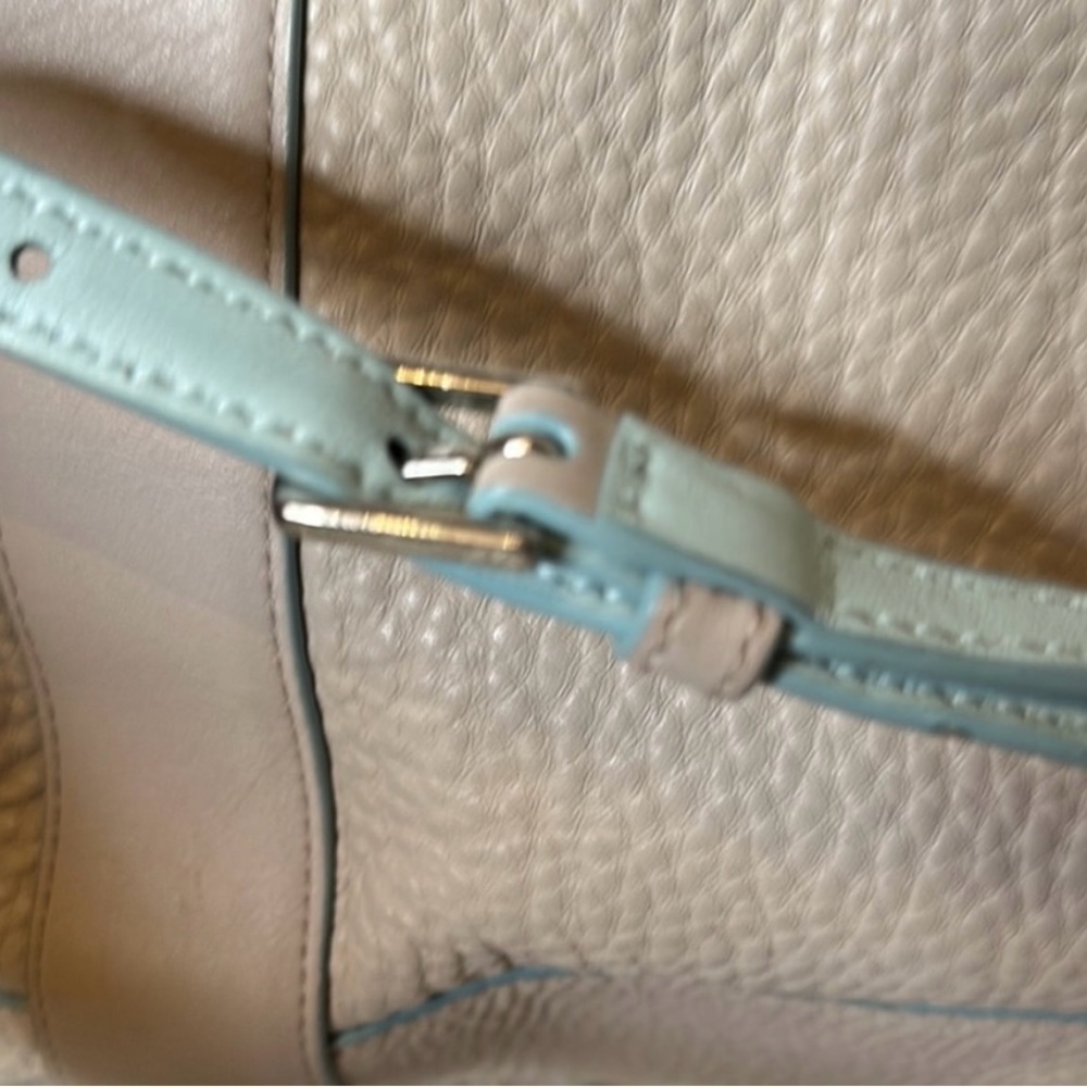 Coach Bleeker Preston Edgepaint Cream/Blue Shoulder/Crossbody Bag - Picture 10 of 11